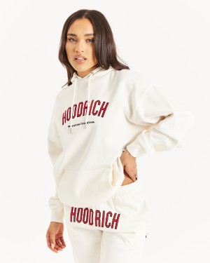 Hoodrich OG Breeze Felpa con Cappuccio Donna Crema | 81374-RLUO