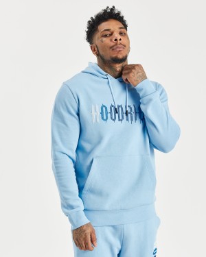 Hoodrich OG Dash Felpa con Cappuccio Uomo Blu | 37406-KUTY