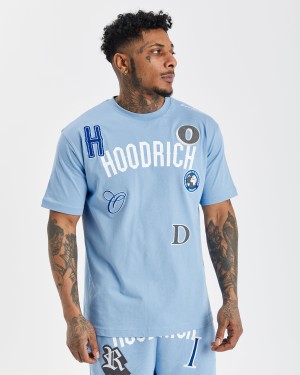 Hoodrich OG Pacific V2 Magliette Uomo Blu | 26089-QLIT