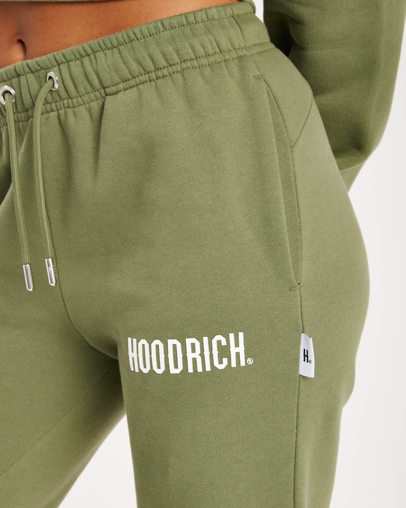 Hoodrich Aspect Pantaloni Jogger Donna Verde Oliva | 87054-MFHI