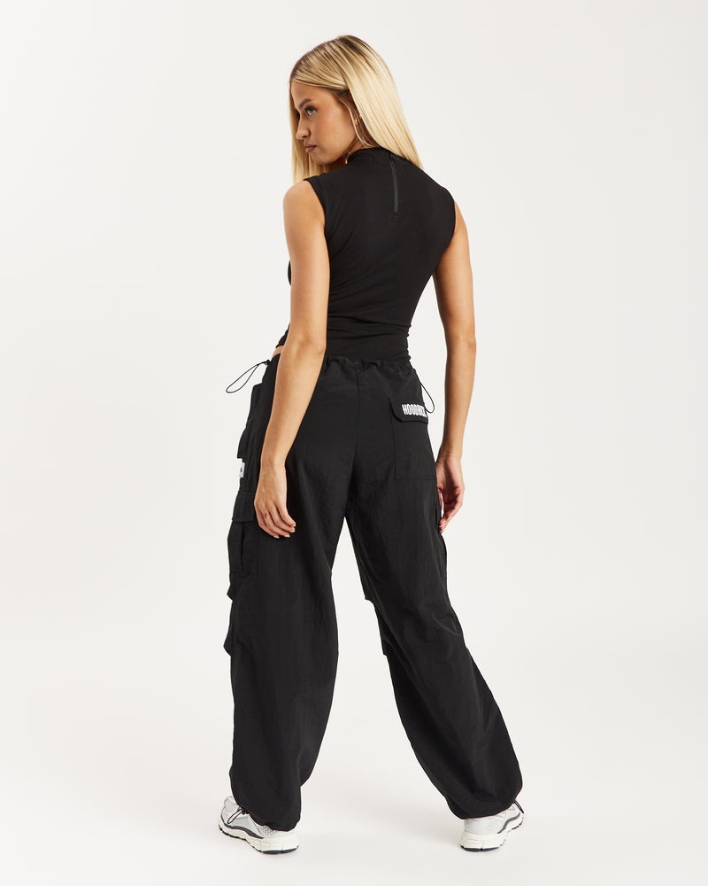 Hoodrich Extent Woven Parachute Pantaloni Donna Nere | 74189-JPTI