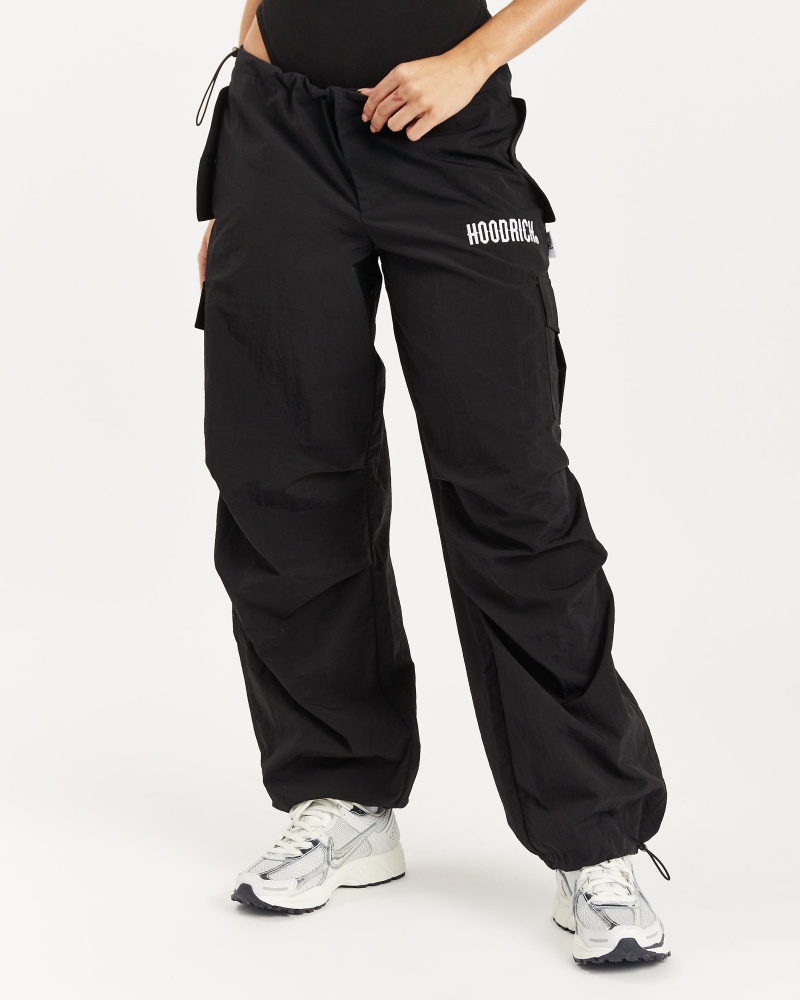 Hoodrich Extent Woven Parachute Pantaloni Donna Nere | 74189-JPTI