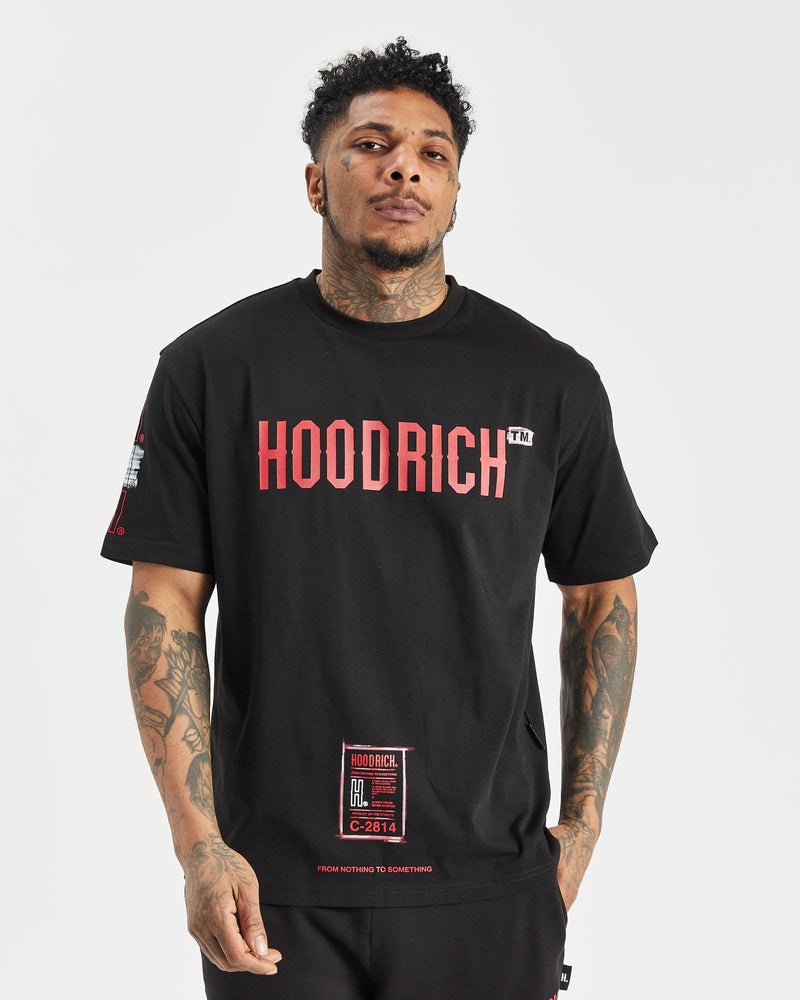 Hoodrich OG Akira Magliette Uomo Nere | 84312-POJN