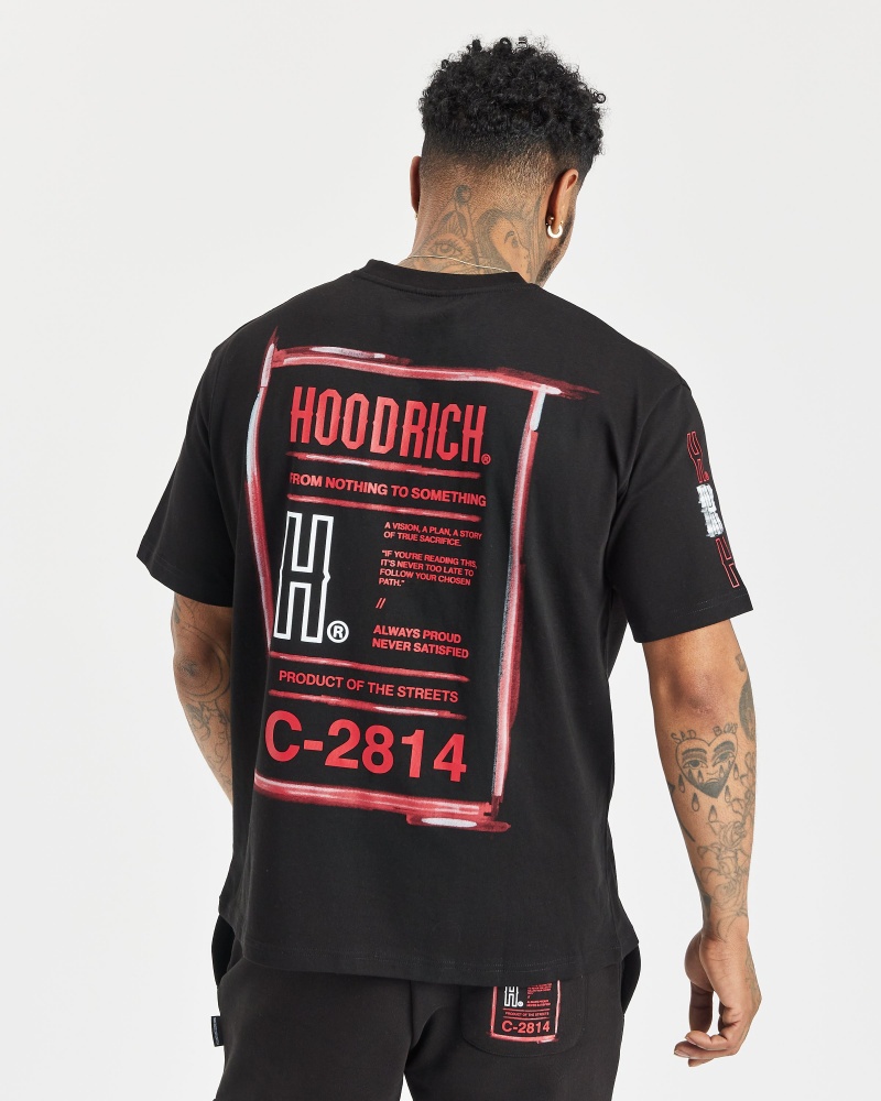 Hoodrich OG Akira Magliette Uomo Nere | 84312-POJN