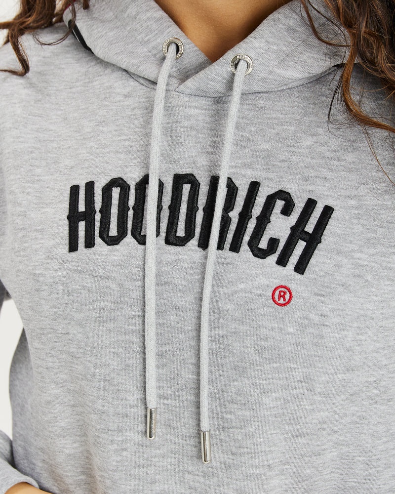 Hoodrich OG Calor Cropped Felpa con Cappuccio Donna Grigie | 79132-VQBR