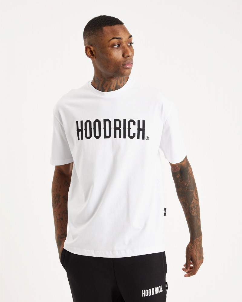 Hoodrich OG Core Magliette Uomo Bianche | 96704-TZPU