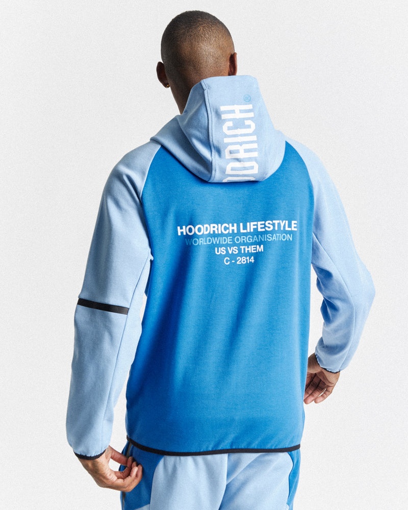 Hoodrich OG Cycle Full Zip Felpa con Cappuccio Uomo Blu | 31640-MXSH