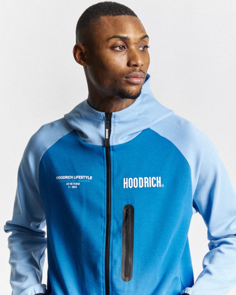 Hoodrich OG Cycle Full Zip Felpa con Cappuccio Uomo Blu | 31640-MXSH