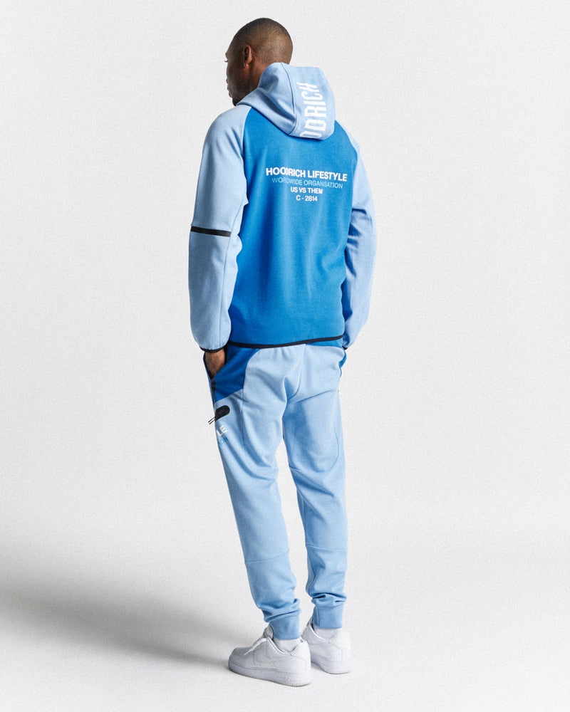 Hoodrich OG Cycle Full Zip Felpa con Cappuccio Uomo Blu | 31640-MXSH