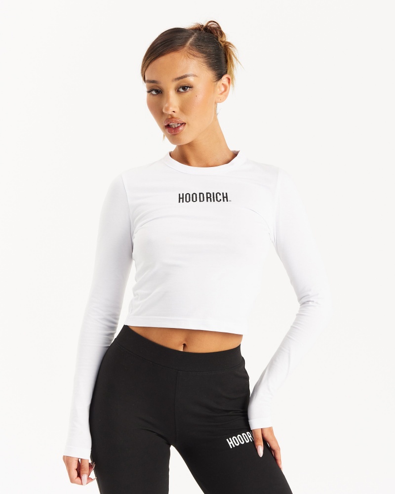 Hoodrich OG Intel L/S Magliette Donna Bianche | 20391-FWSA