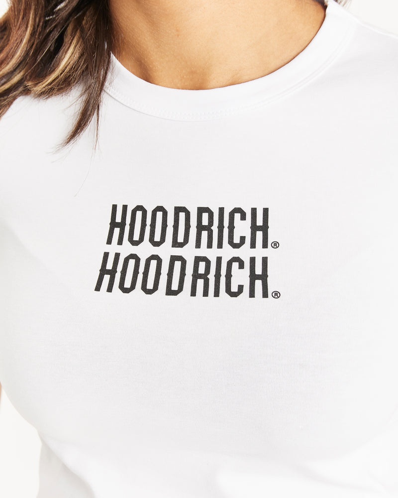 Hoodrich OG Intel V2 Fitted Magliette Donna Bianche | 43795-HYKQ