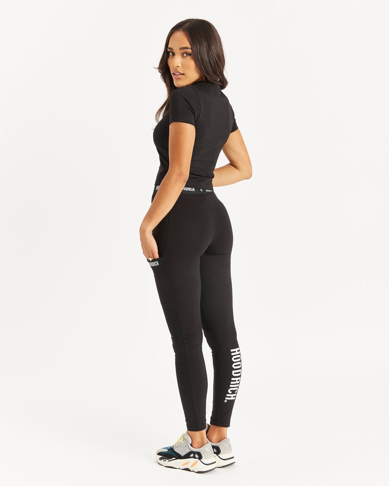 Hoodrich OG Intel V2 Fitted Magliette Donna Nere | 58623-LMYS