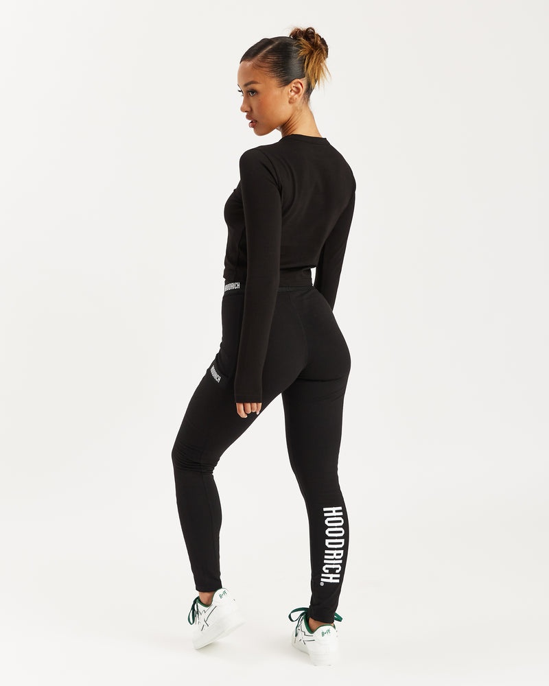 Hoodrich OG Intel V2 Leggings Donna Nere | 85029-YTEM