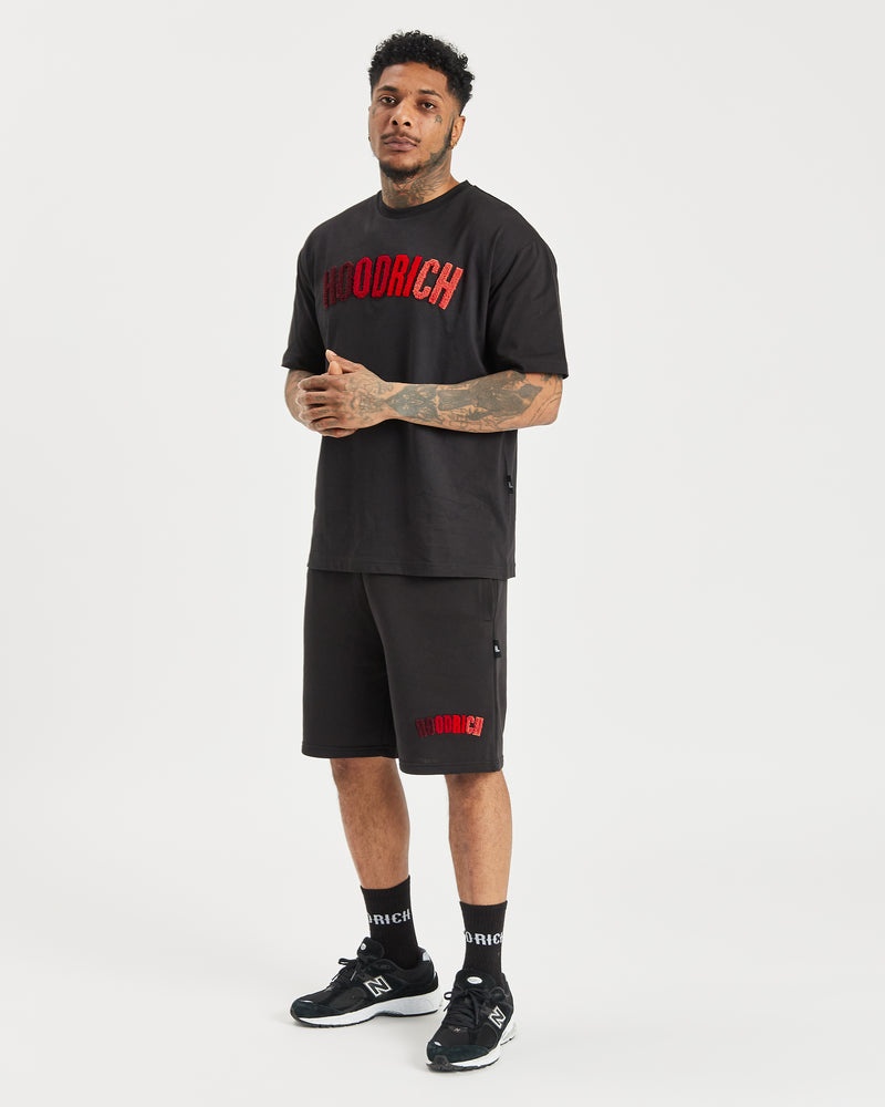 Hoodrich OG Kraze Magliette Uomo Nere | 50974-DQMN