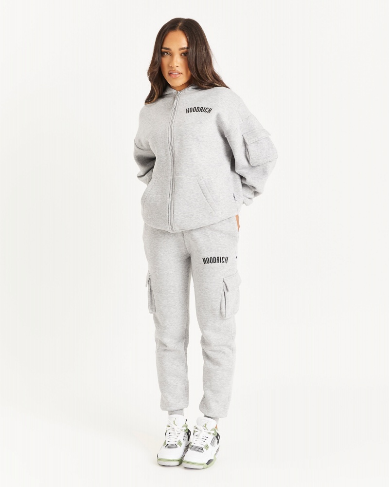 Hoodrich OG Luna Cargo Pantaloni Jogger Donna Grigie | 05632-SNZP