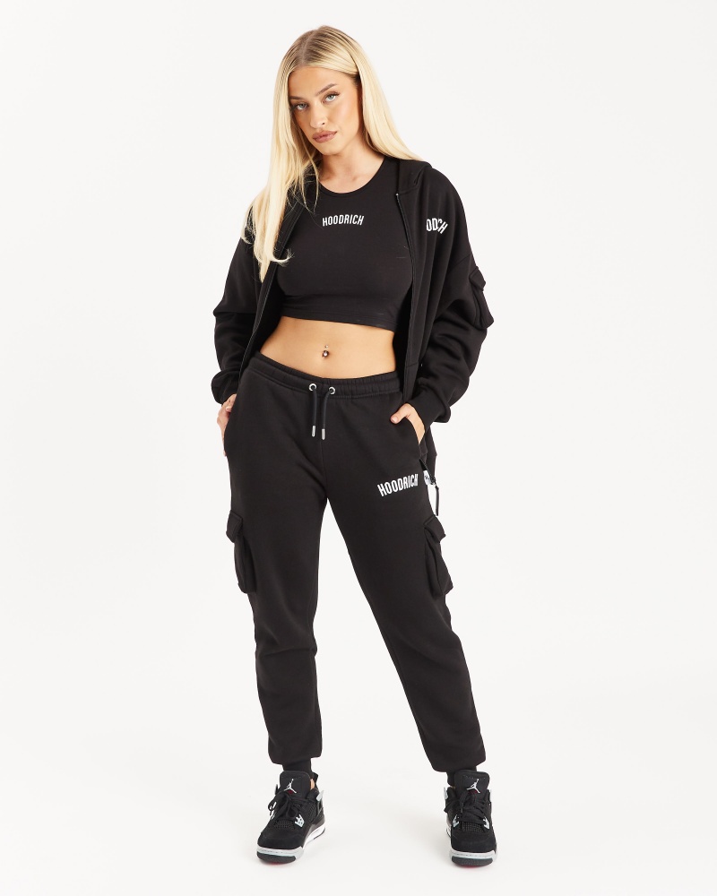 Hoodrich OG Luna Cargo Pantaloni Jogger Donna Nere | 15037-AKOJ