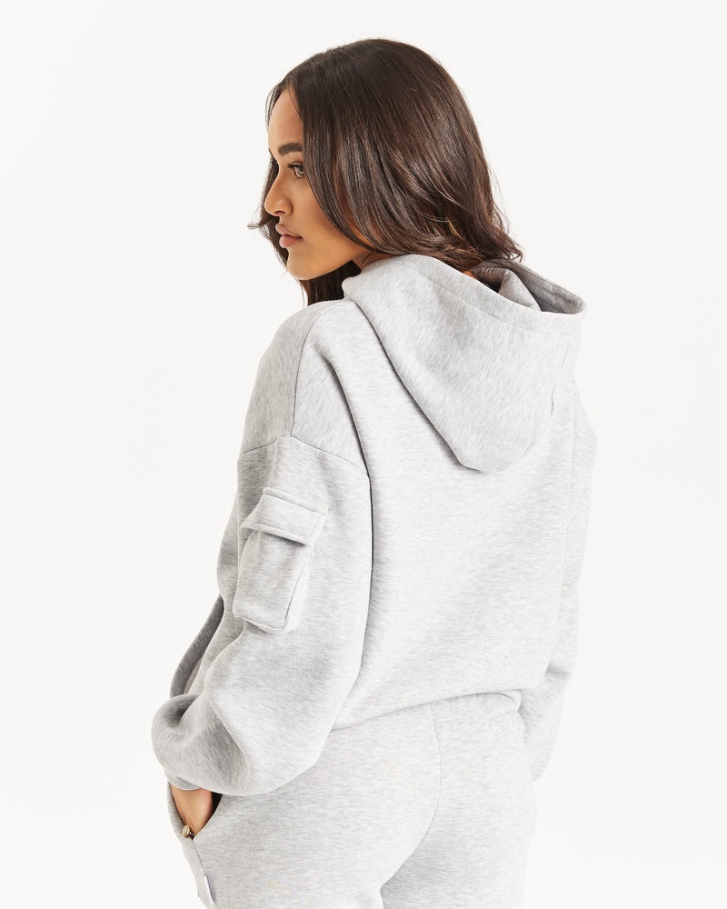 Hoodrich OG Luna Full Zip Felpa con Cappuccio Donna Grigie | 27093-QVBT