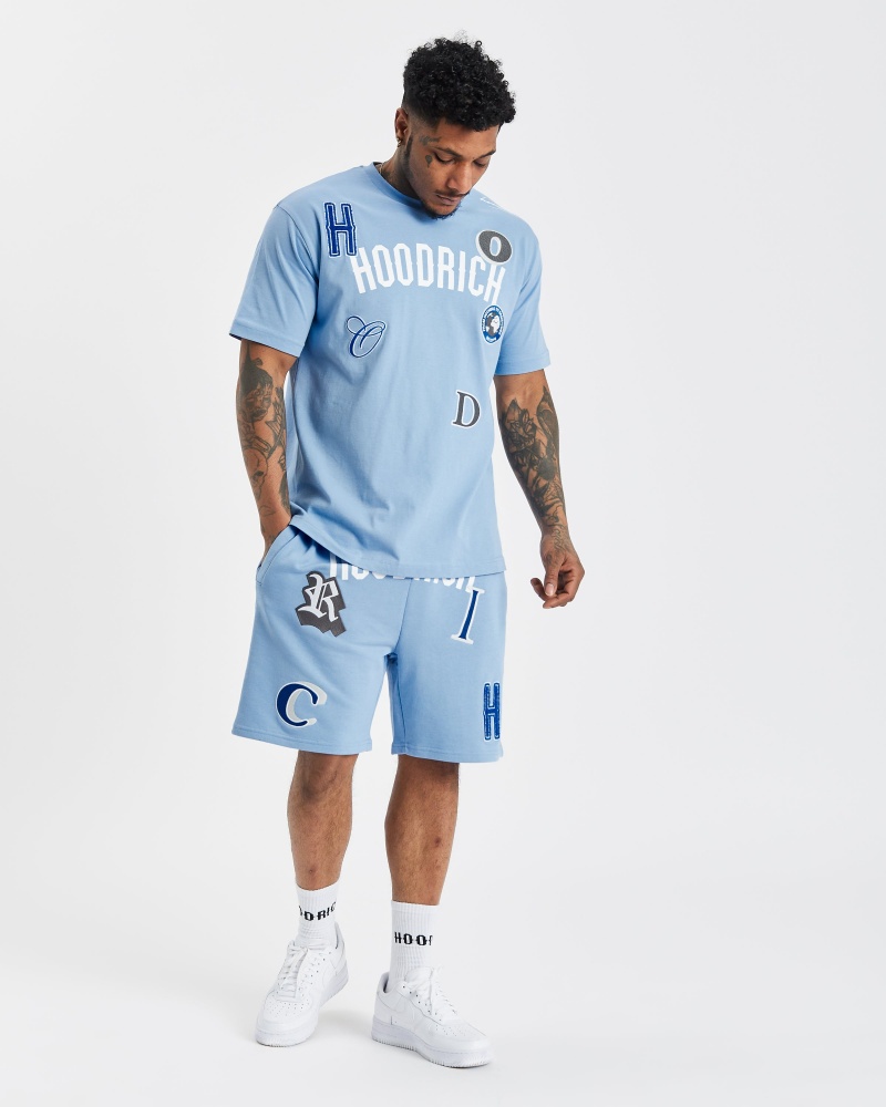 Hoodrich OG Pacific V2 Pantaloncini Uomo Blu | 51792-NJMO