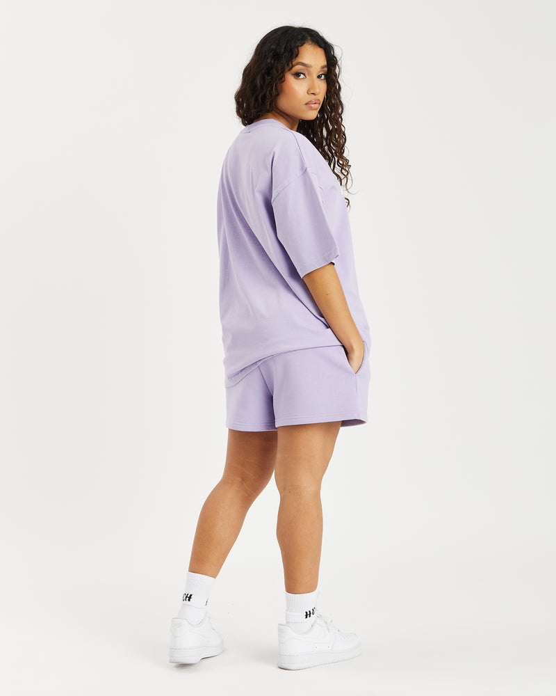 Hoodrich OG Staple Boyfriend Magliette Donna Lavanda | 70328-HOUW