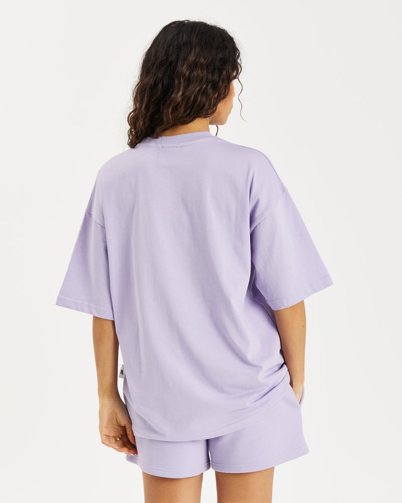 Hoodrich OG Staple Boyfriend Magliette Donna Lavanda | 70328-HOUW