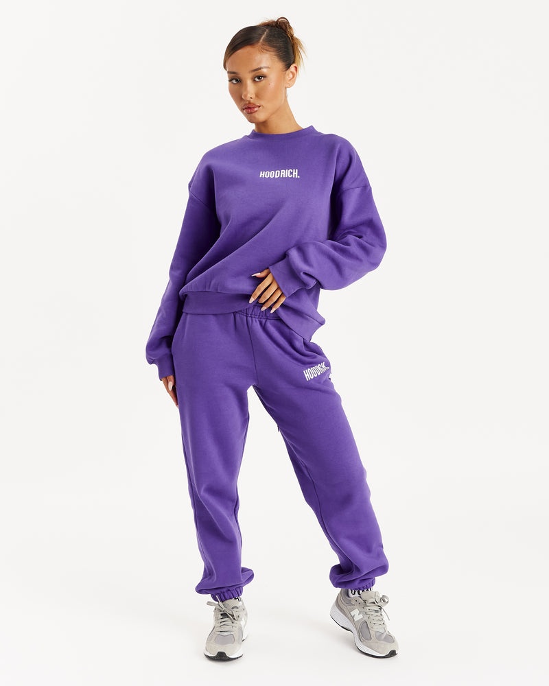 Hoodrich OG Storm Logo Felpa Donna Viola | 24190-ZBRW