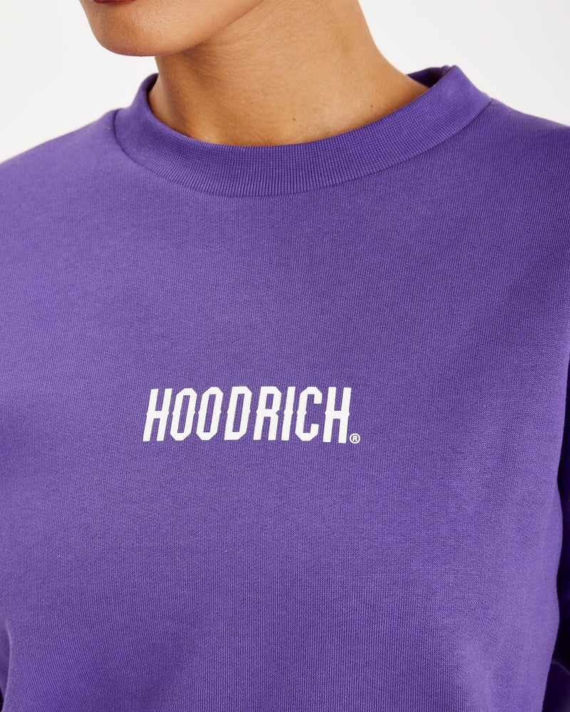 Hoodrich OG Storm Logo Felpa Donna Viola | 24190-ZBRW