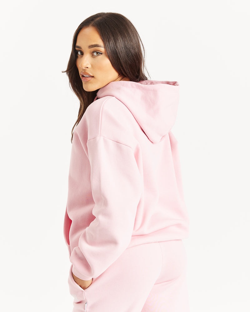 Hoodrich OG Storm Logo Felpa con Cappuccio Donna Rosa | 36475-SJIU