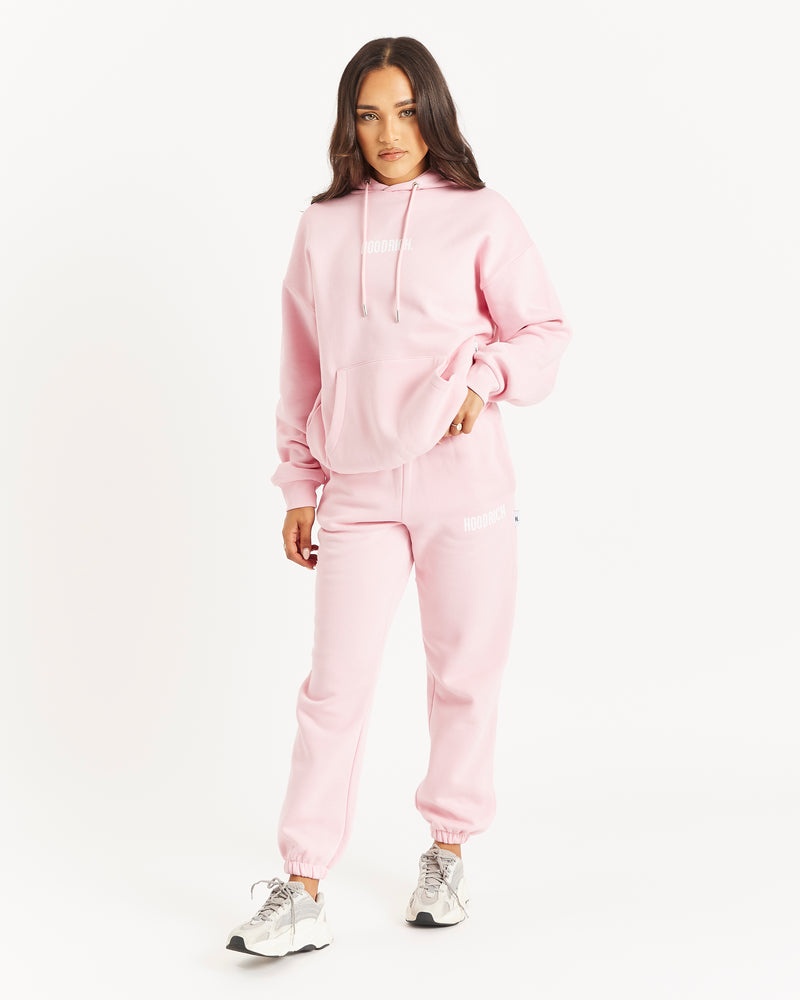 Hoodrich OG Storm Logo Pantaloni Jogger Donna Rosa | 31927-DBPY