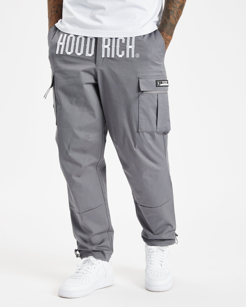 Hoodrich OG Trek Cargo Pantaloni Uomo Grigie | 61879-LNYB