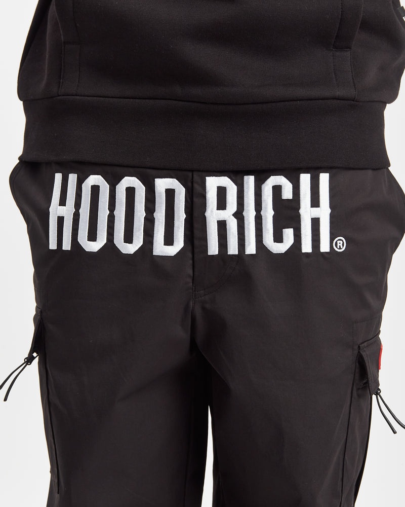 Hoodrich OG Trek Cargo Pantaloni Uomo Nere | 85932-MGDW