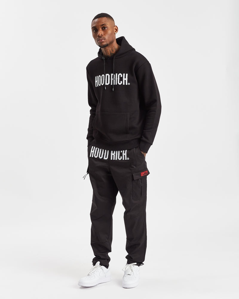 Hoodrich OG Trek Cargo Pantaloni Uomo Nere | 85932-MGDW