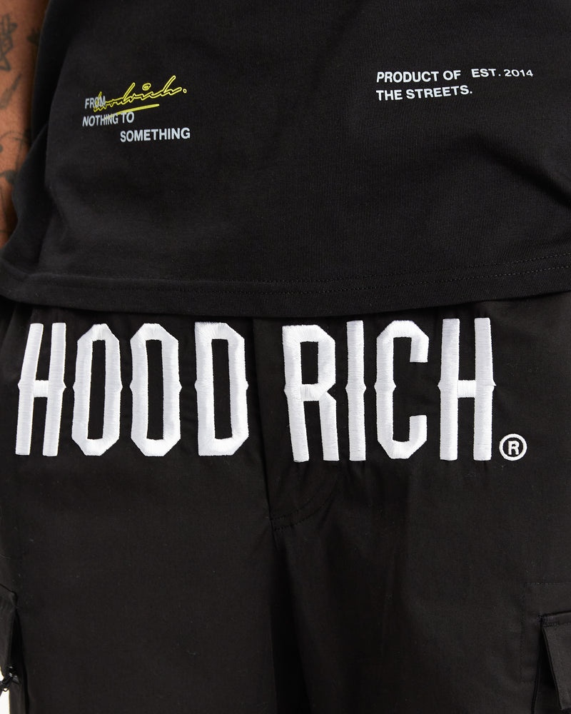 Hoodrich OG Trek Cargo Pantaloni Uomo Nere | 69743-WMBA