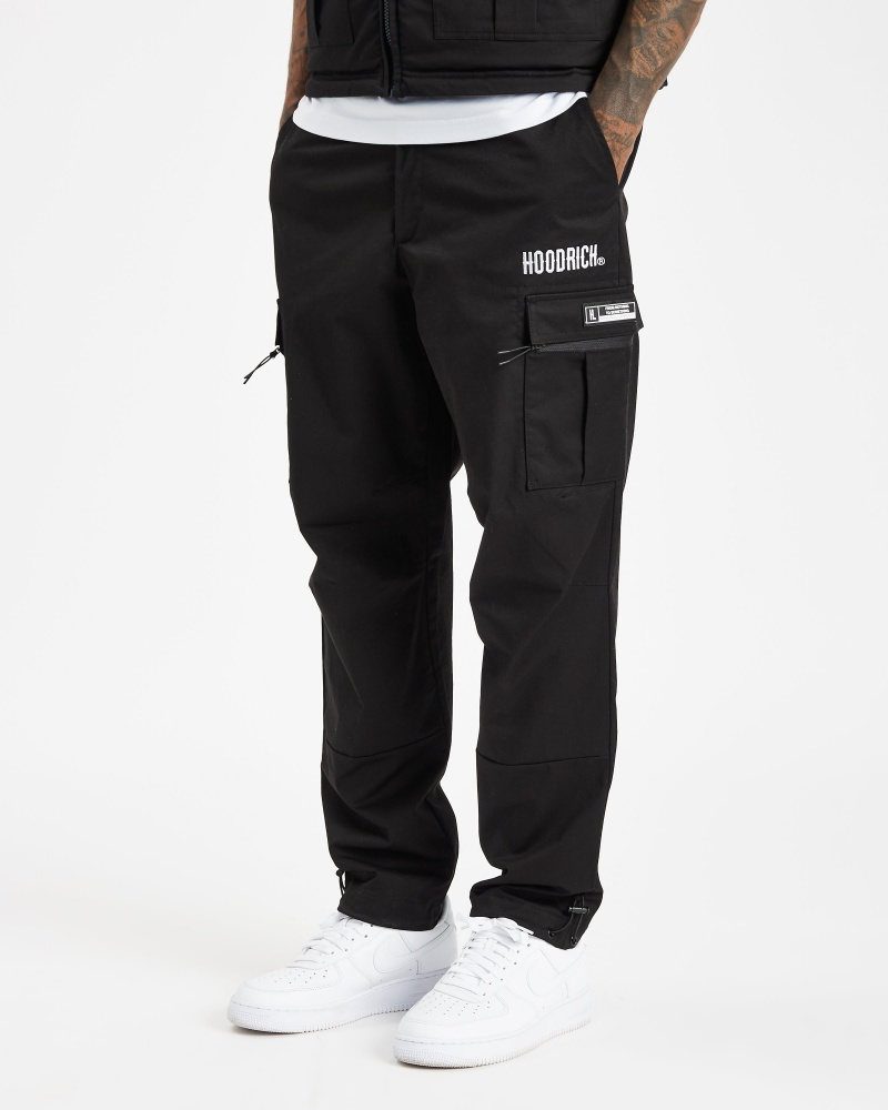 Hoodrich OG Trek V2 Cargo Pantaloni Uomo Nere | 30178-WQRL