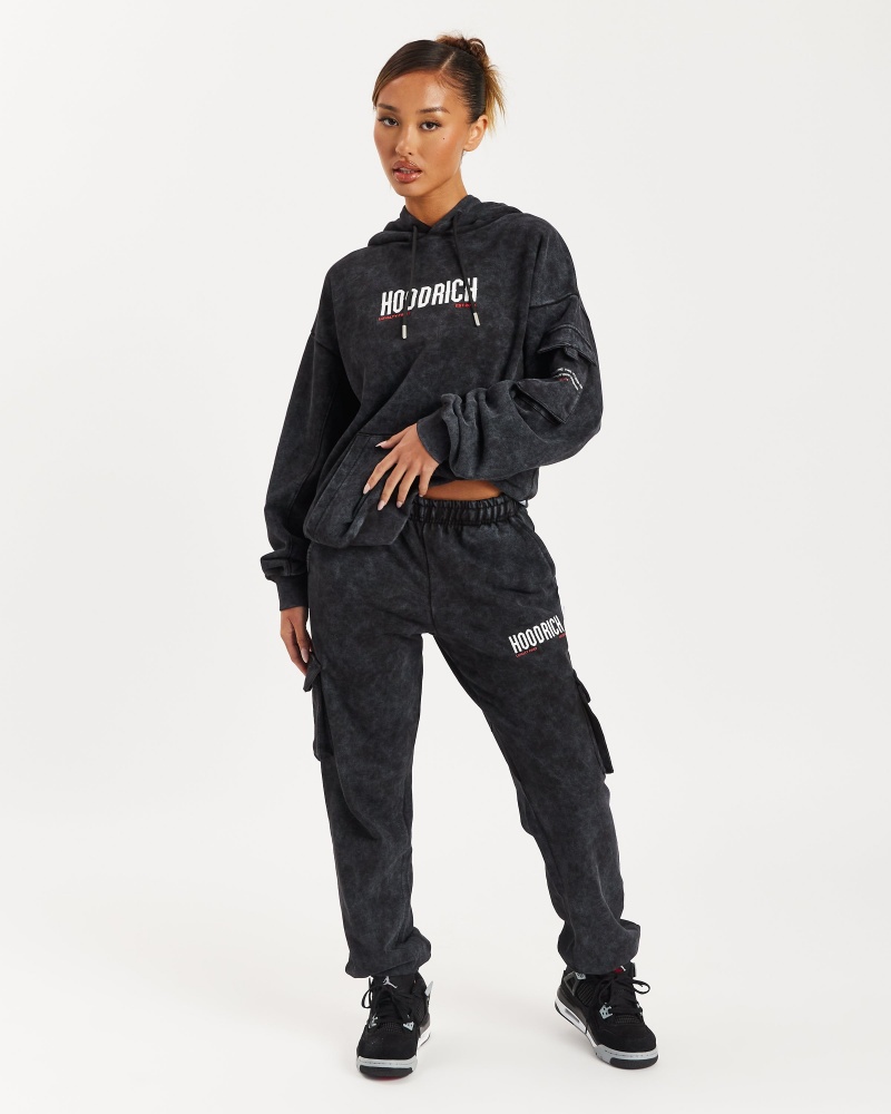 Hoodrich Peak Cargo Pantaloni Jogger Donna Nere | 32761-PUKO