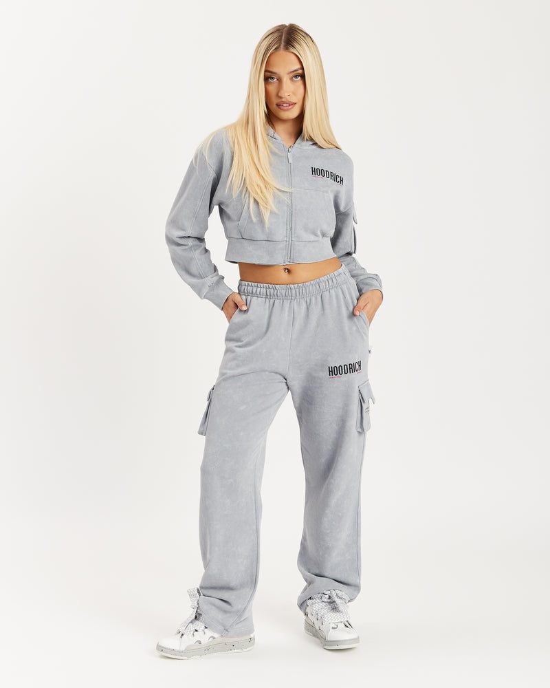 Hoodrich Peak Open Hem Pantaloni Jogger Donna Grigie | 78295-BJCQ