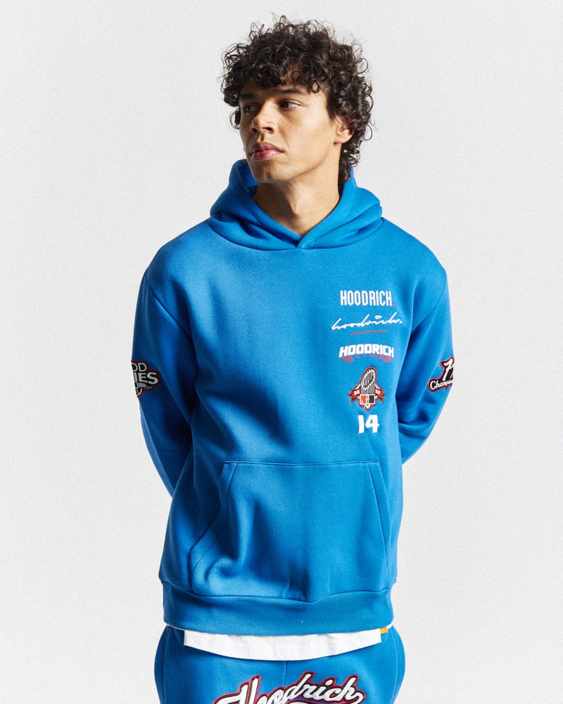 Hoodrich Stadium Felpa con Cappuccio Uomo Blu | 75629-STZN