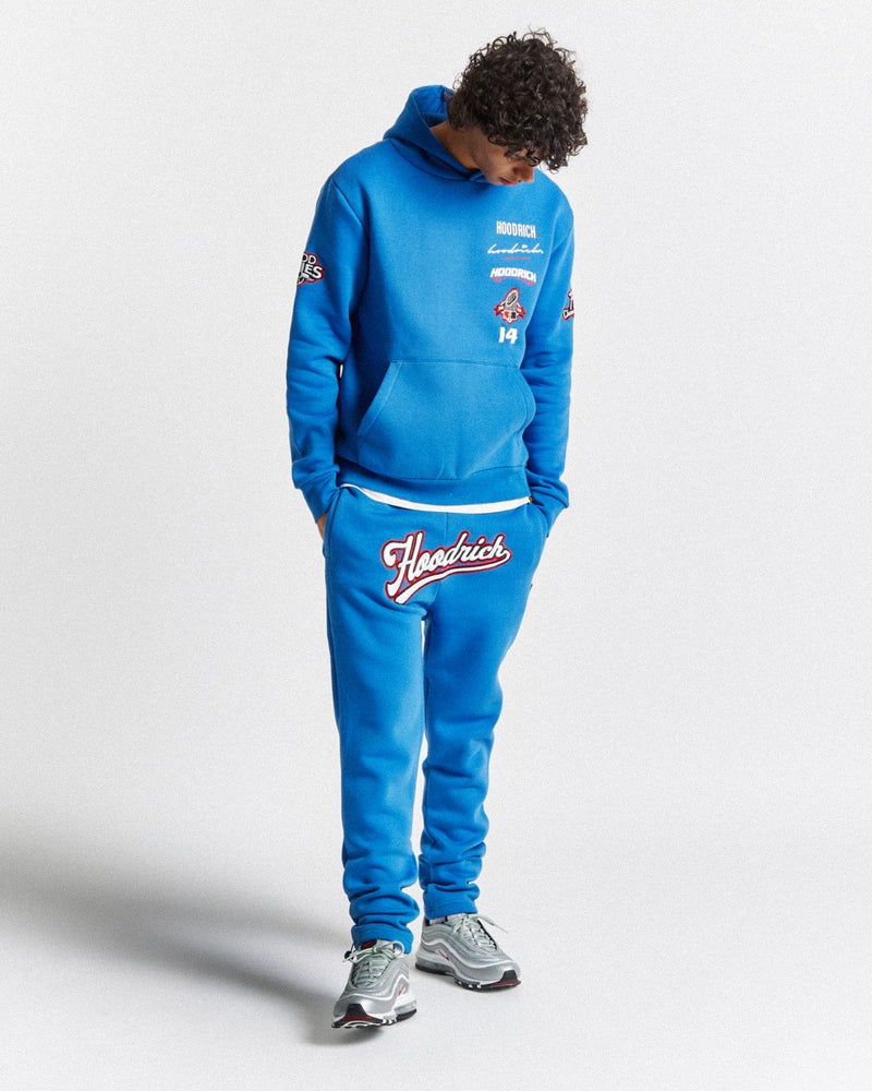 Hoodrich Stadium Felpa con Cappuccio Uomo Blu | 75629-STZN