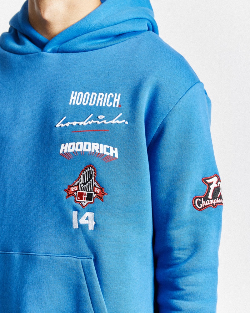 Hoodrich Stadium Felpa con Cappuccio Uomo Blu | 75629-STZN