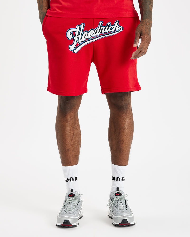 Hoodrich Stadium Pantaloncini Uomo Rosse | 75309-EMIZ