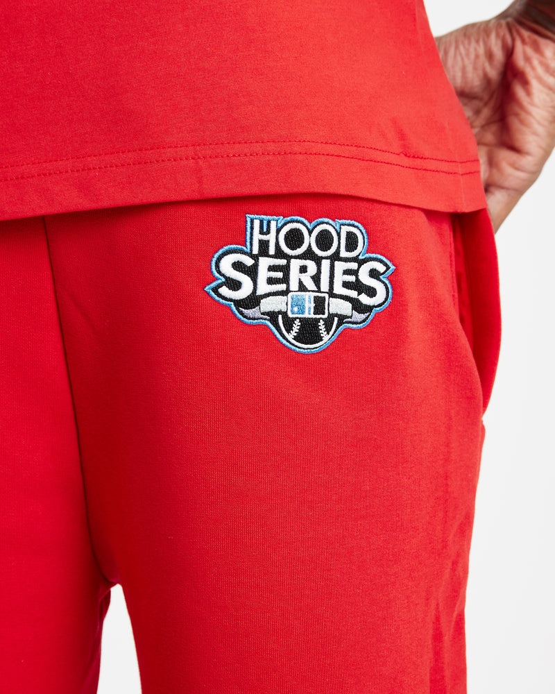 Hoodrich Stadium Pantaloncini Uomo Rosse | 75309-EMIZ