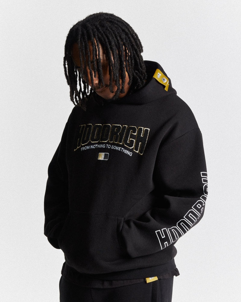 Hoodrich Zenith Oversized Felpa con Cappuccio Uomo Nere | 14069-ZMQS