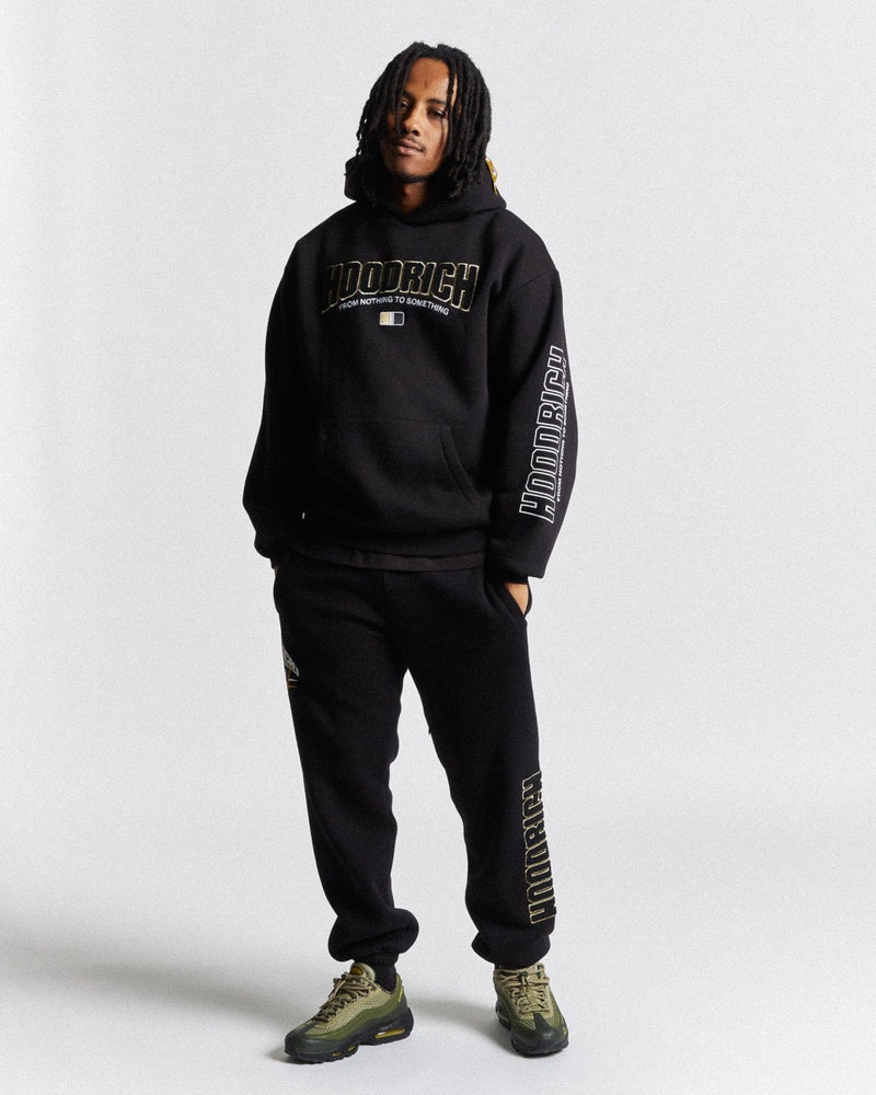 Hoodrich Zenith Oversized Felpa con Cappuccio Uomo Nere | 14069-ZMQS